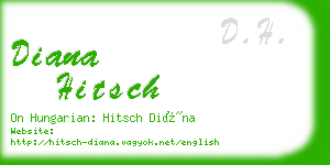 diana hitsch business card